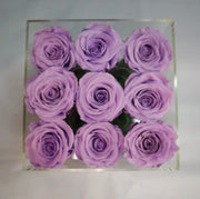9 Lilac Preserved Flower With Moss